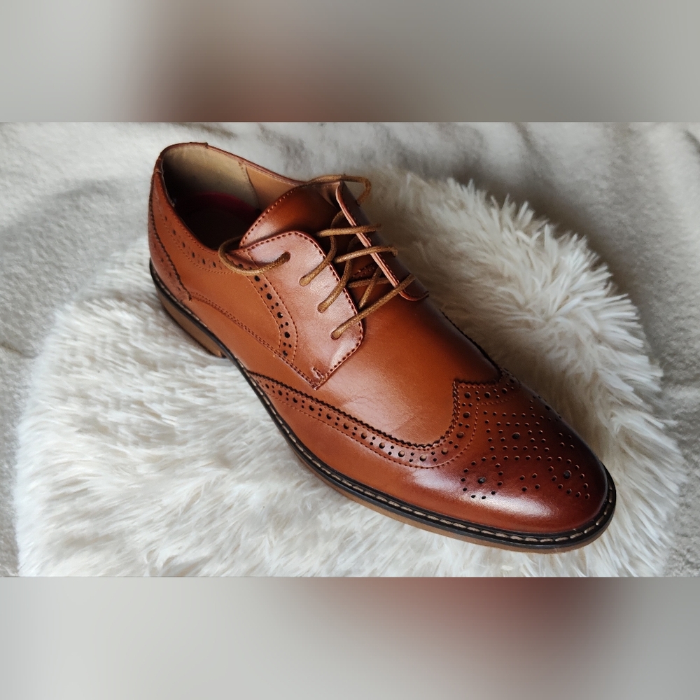 Temeshu Men's Dress Shoes Casual Oxford Shoes Business Formal Shoes - Picture 9 of 16